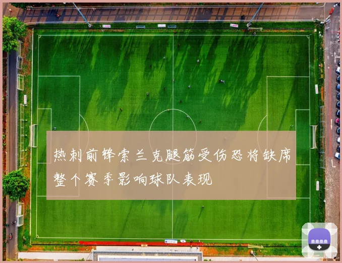 热刺前锋索兰克腿筋受伤恐将缺席整个赛季影响球队表现